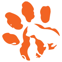 Orange Colman Pawprint